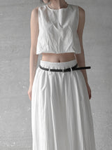Cloud Nylon Crop Blouse
