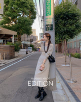 【MADE】Square puff long one piece