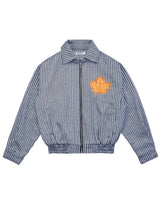 DirtyCoins Striped Maple Leaf Bomber