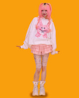 pink rabbit hood (3color)