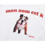 K プリントショートスリーブTシャツ / K PRINTING SHORT-SLEEVED T-WHITE