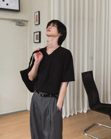 スラップVネックハーフTシャツ