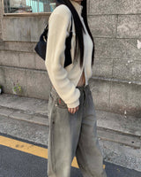 グレービンテージデニムパンツ
