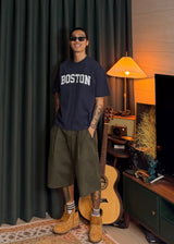Cropped Boston Short-Sleeve T 4COLOR