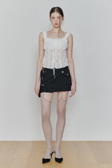 PURITY LACE TOP white