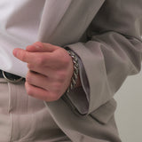Thick chain bracelet stainless steel_CLEF OG NO.2 BRC