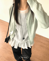 Kelly Cashmere V-neck Loose Fit Cardigan 12C