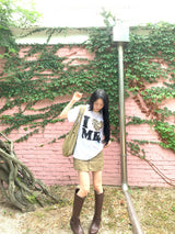 I♥ME レオルーズフィットラブ半袖Tシャツ (ホワイト)