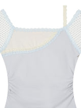 [MADE] Love It Lace Asymmetric Off-Shoulder Tee