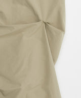 DOZI - Pinched Long Skirt _ BEIGE