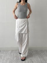 Geeks Wrap Nylon Wide Pants