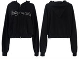 pretty emotion hooded zip-up (2color)