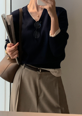 Knits Classic V-Neck Knit / 10 colors