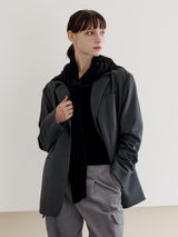 BACK STRING CHARCOAL OVERFIT BLAZER