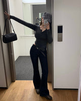 [MADE] TAS Side Slit Long Sleeve Top