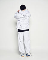 25FW BORDER LINE BASIC LOGO HOODIE ZIP UP MELANGE