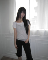 Blem Off-Shoulder Short Sleeve T-Shirt