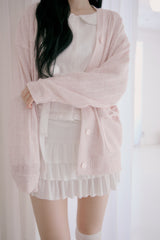 Love letter cardigan (Pink)