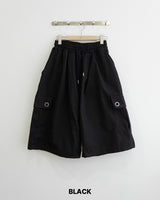 Punch Eyelet Bermuda Pants