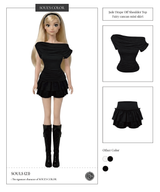 Jade Drape Off Shoulder Top (2color)