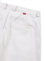 26ss wide double pleats chino pants 3color