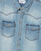 25FW WESTERN OVER FIT SHIRT LIGHT BLUE