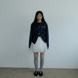 KIRIGIRL フーディージップアップ _NAVY