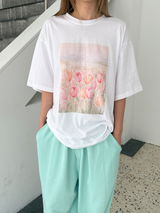 チューリップ プリントTシャツ