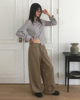 Tileen Wide Cotton Pants