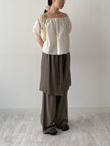 Nylon Two-Way Flare Blouse