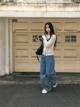 Nini Strap Ribbed Cardigan (6c)