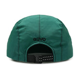 4pannel nylon duck bill cap/forest-green