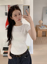 HT Basic Round Short Sleeve T-Shirt (6color)