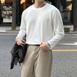 LMN Fine Knit Round Long-Sleeved T-Shirt (4 colors)
