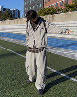 Dust Pocket Hooded Zip-Up (Gray)