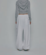 SIDE CROSS LOGO SWEATPANTS_WHITE