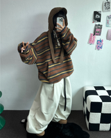 TWO PINTUCK RIVET BELT BALLOON LONG PANTS 🤎🖤💙3COLOR