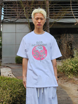 VENTIQUE バッドローズホワイトTシャツ 1color