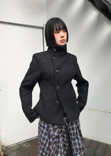 SLIM LINE HIGH-NECK COAT