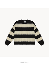 LMN ブティルーズフィットツイストドーナッツクラッカーニットウェア(4 colors)