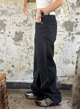 [Unisex] アンダーカッティングブーツカットパンツ