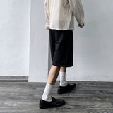 Deep Pleat Wide Shorts