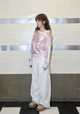 leopard lace uniform mtm - pink