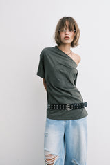89 リヴェットTシャツ (khaki)