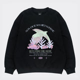 Riso Graphic Birphin (Bird + Dolphin) Sweatshirt (Black)