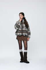NORDEN FLEECE JACKET / BROWN