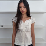 Ella Blouse White