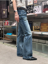 ブルーウォッシングブーツカットパンツ