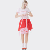 teeny flower frill bag pink
