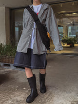 ステッチカーフェンダーバミューダデニムパンツ